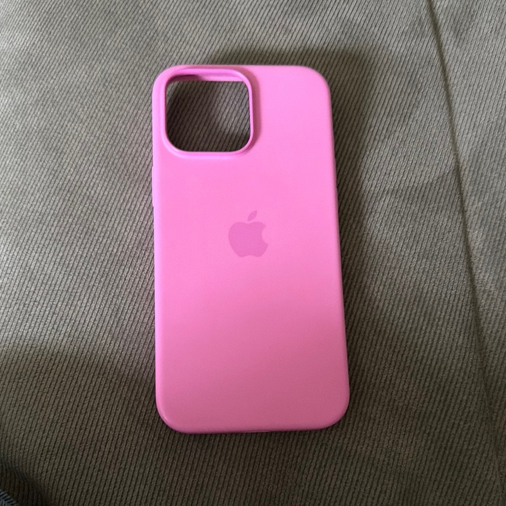 Apple Pink Silicone iPhone Case